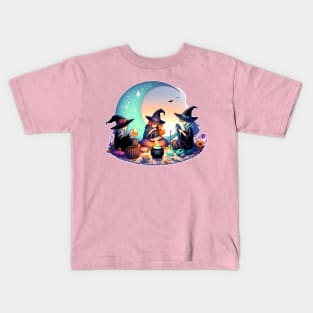 Moonlit Coven Picnic Kids T-Shirt